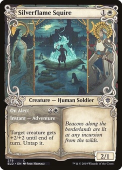 Silverflame Squire // On Alert (showcase foil)