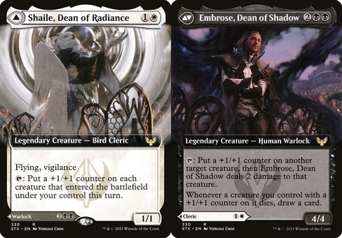 Shaile, Dean of Radiance // Embrose, Dean of Shadow (extended art)