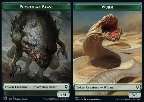 Phyrexian Beast // Wurm (token)