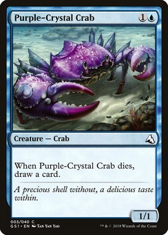 Purple-Crystal Crab (GS1 mystery booster)