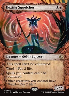 Hexing Squelcher (borderless showcase foil)