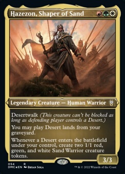 Hazezon, Shaper of Sand (etched foil)