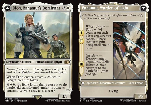 Dion, Bahamut's Dominant // Bahamut, Warden of Light (foil)