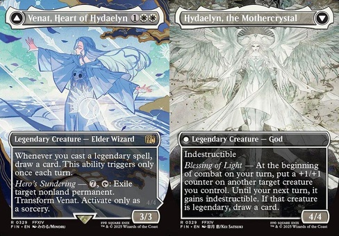 Venat, Heart of Hydaelyn // Hydaelyn, the Mothercrystal (borderless foil)