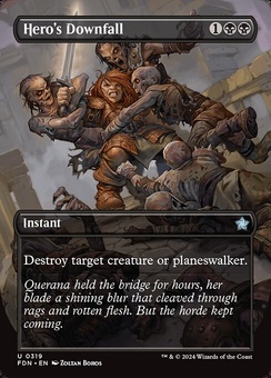 Hero's Downfall (borderless foil)