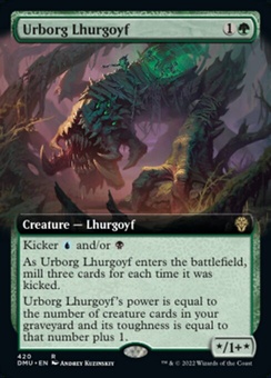 Urborg Lhurgoyf (extended art foil)