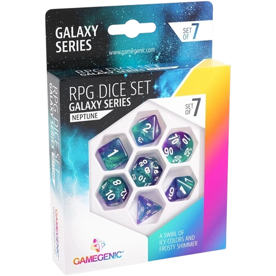 Galaxy Series - Neptune - RPG Dice Set (7pcs)