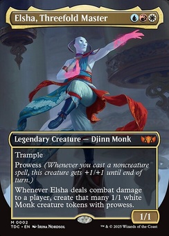 Elsha, Threefold Master (borderless foil)