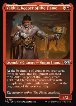 Valduk, Keeper of the Flame (etched foil)