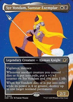 Syr Vondam, Sunstar Exemplar (borderless foil)