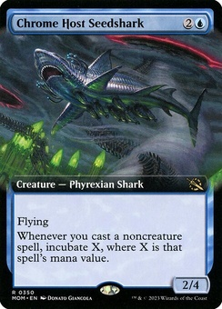 Chrome Host Seedshark (extended art foil)