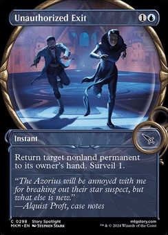 Unauthorized Exit (showcase foil)