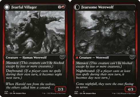 Fearful Villager // Fearsome Werewolf