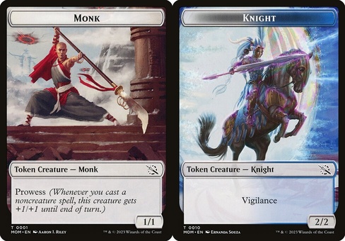 Monk // Knight (token - foil)