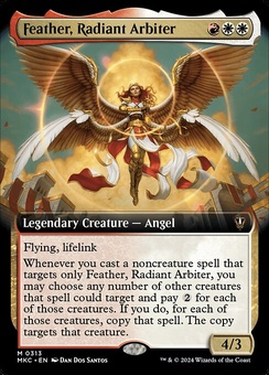 Feather, Radiant Arbiter (extended art)