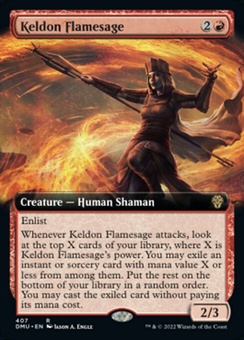 Keldon Flamesage (extended art foil)