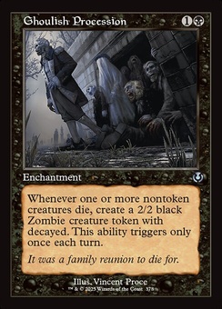 Ghoulish Procession (retro foil)