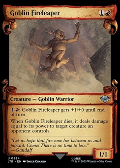 Goblin Fireleaper (scroll foil)