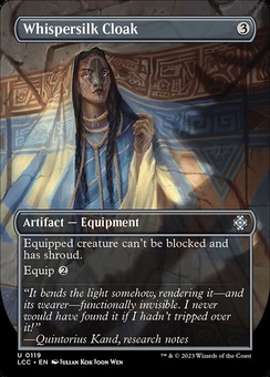 Whispersilk Cloak (borderless boxtopper foil)