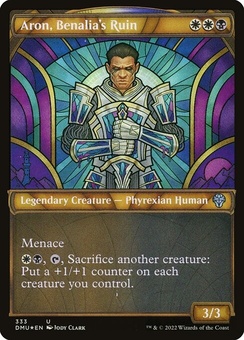 Aron, Benalia's Ruin (showcase textured foil)