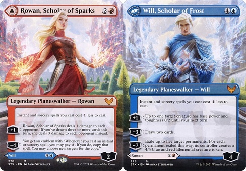 Rowan, Scholar of Sparks // Will, Scholar of Frost (borderless)
