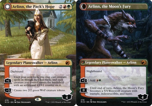 Arlinn, the Pack's Hope // Arlinn, the Moon's Fury (borderless)