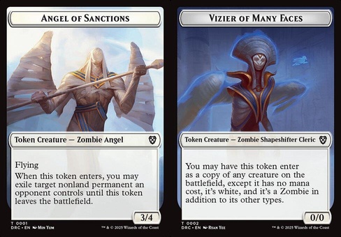 Angel of Sanctions // Vizier of Many Faces (token foil)