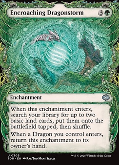 Encroaching Dragonstorm (showcase foil)