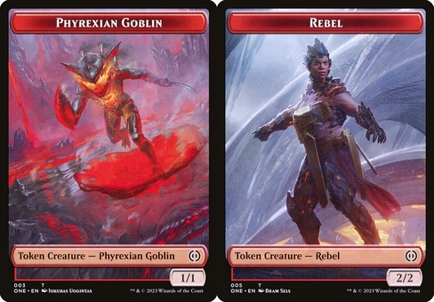Phyrexian Goblin // Rebel (token)