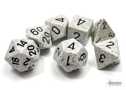 Chessex - Sada hracích kostek RPG 7x set Speckled Arctic Camo