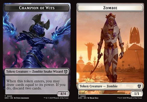 Champion of Wits // Zombie #3 (token foil)