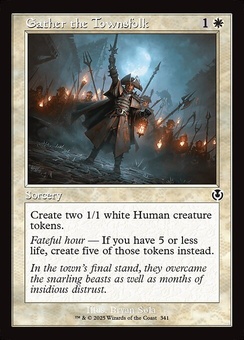 Gather the Townsfolk (retro foil)