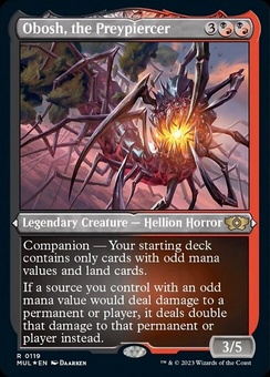 Obosh, the Preypiercer (etched foil)