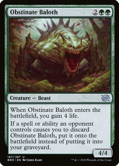 Obstinate Baloth (foil)