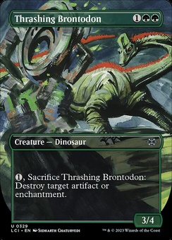 Thrashing Brontodon (borderless)