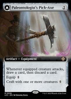 Paleontologist's Pick-Axe // Dinosaur Headdress (extended art)