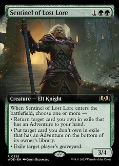 Sentinel of Lost Lore (extended art foil)