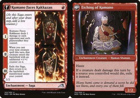 Kumano Faces Kakkazan // Etching of Kumano