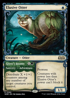 Elusive Otter // Grove's Bounty (showcase foil)