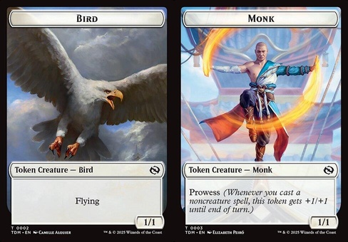Bird // Monk (token foil)