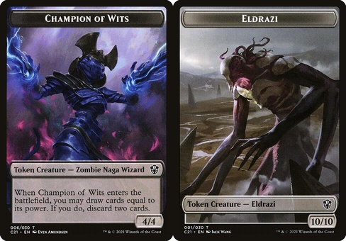 Champion of Wits // Eldrazi (token)