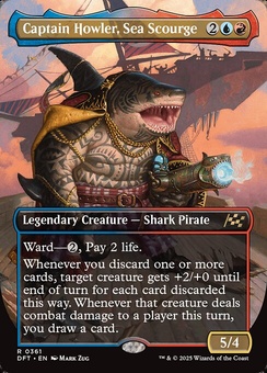 Captain Howler, Sea Scourge (borderless foil)