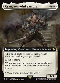 Cyan, Vengeful Samurai (extended art)