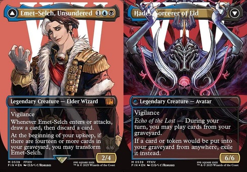Emet-Selch, Unsundered // Hades, Sorcerer of Eld (borderless surge foil)