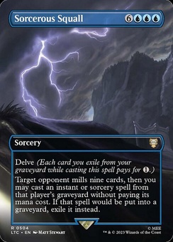Sorcerous Squall (borderless etched foil)