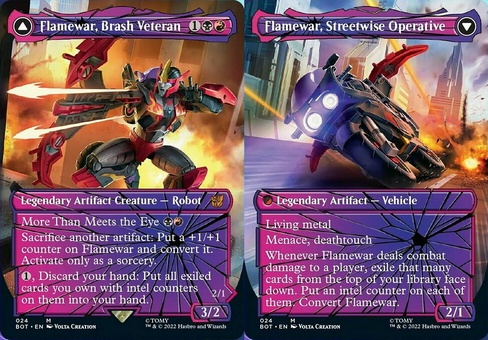 Flamewar, Brash Veteran (borderless)