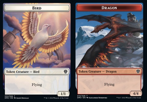 Bird // Dragon (token - foil)