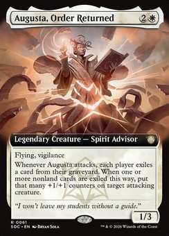 Augusta, Order Returned (extended art)