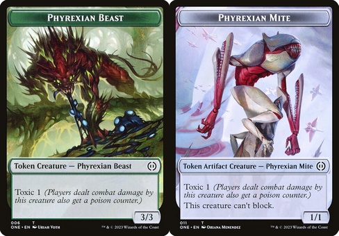 Phyrexian Beast // Phyrexian Mite #11 (token foil)