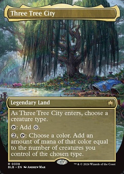 Three Tree City #338 (borderless foil)